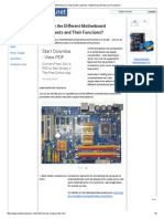 Motherboard Components Labeled - Motherboard Parts and Functions PDF