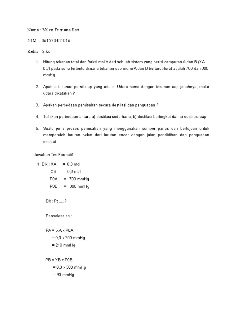 Contoh Soal Gravimetri Dan Penyelesaiannya Soal Baru
