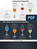 Wine Glass Data Charts for PowerPoint Presentations