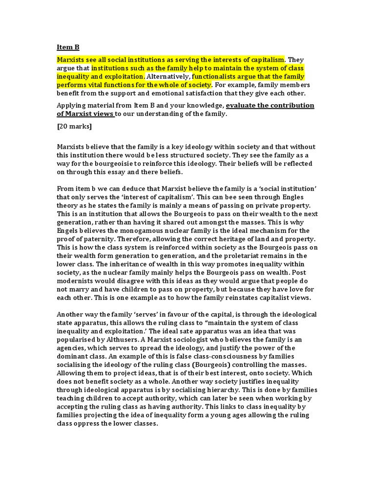marxist essay
