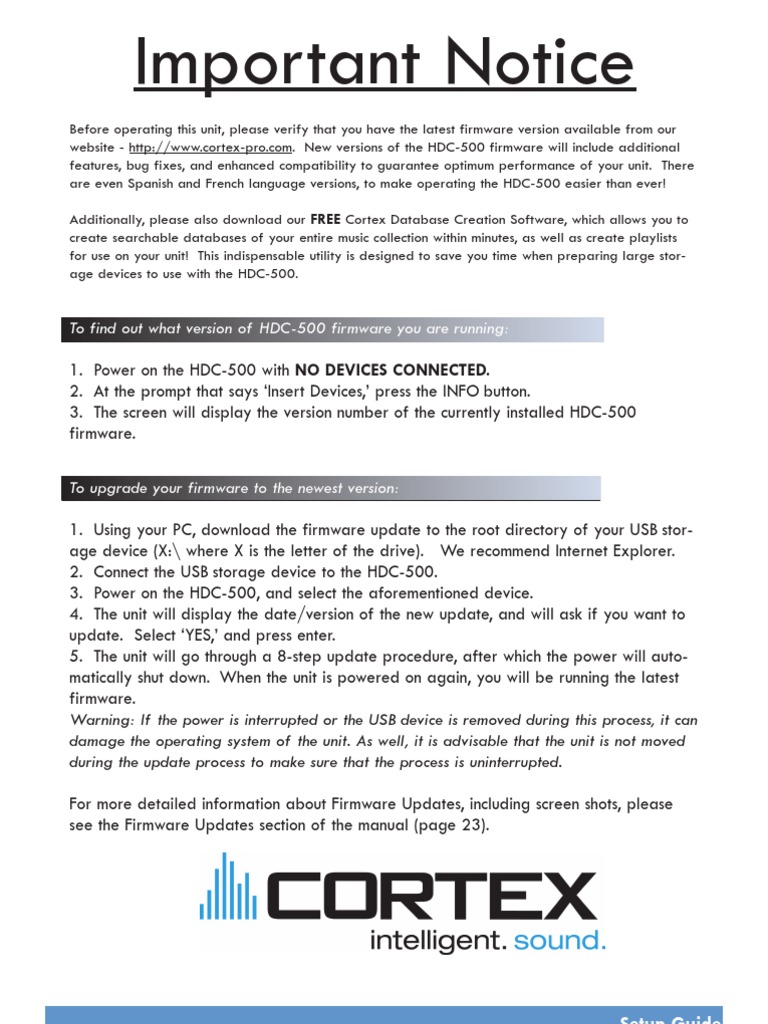 HDC 500 | PDF | Usb | File System