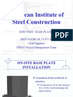 Aisc Base Plates Presentation (Site Installation)