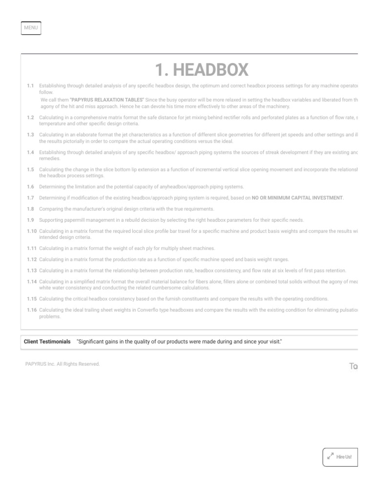 Head Box PDF Matrix (Mathematics) Science