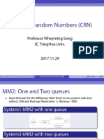 Common Random Numbers (CRN) : Professor Wheyming Song Ie, Tsinghua Univ