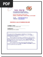 Neltech Selection Order