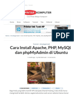 Cara Install Apache, PHP, MySQL, Dan PhpMyAdmin Di Ubuntu - Pintar Komputer