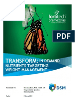 Transform in Demand Nutrients Targeting Weight Management Presentado Por Ram Chaudhari Edicion Fortitech