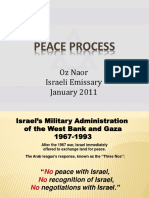 Peace Process: Oz Naor Israeli Emissary January 2011