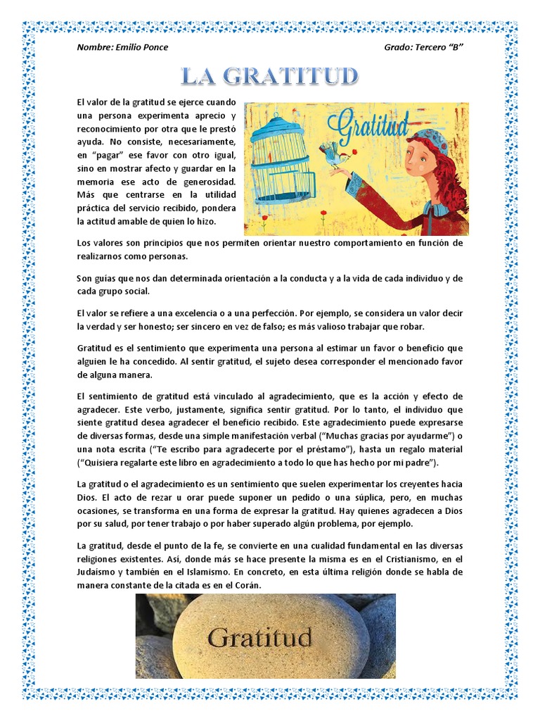 La Gratitud Pdf