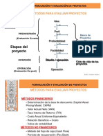 Formulacion y Evaluacion de Proyectos Métodos para Evaluar Proyectos