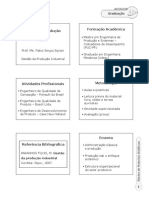 Aula 1 - Gestão Da Produção - Prof. Fabio Sergio Sipione