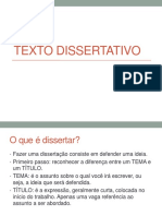 Texto Dissertativo