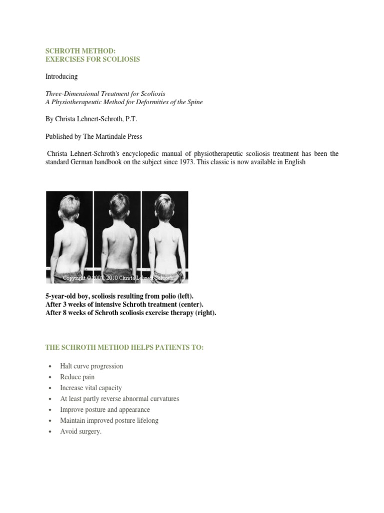 Schroth Method | PDF