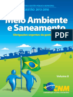 Meio Ambiente e Saneamento - Obrigações Urgentes da Gestão Local