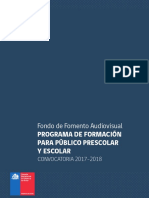 Audiovisual Formacion Publico Preescolar Escolar 2017 2018