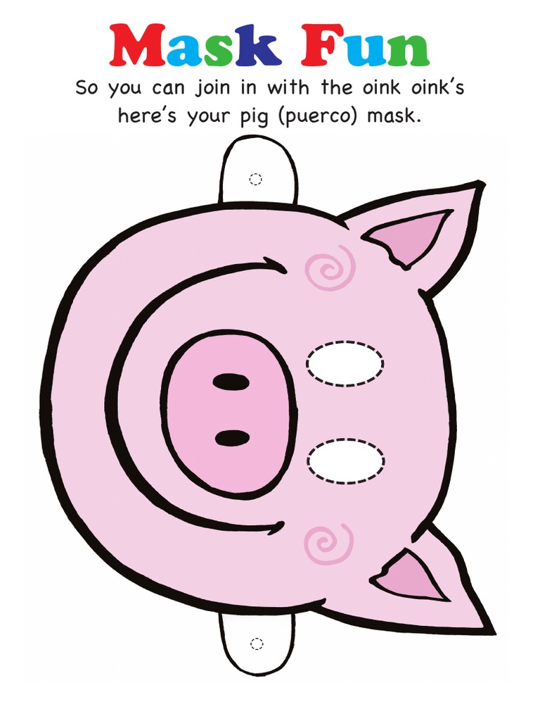 Pig Mask Craft for Kids | PDF