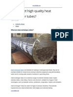 How to Get High Quality Heat Exchanger Tubes