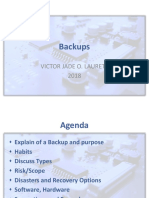 Backups: Victor Jade O. Laureta 2018