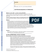 Pharmacokinetics and Pharmacodynamics of Antibacterial Agents PDF