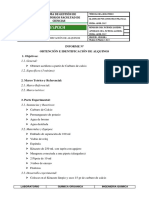 Técnicas de Laboratorio - Obtención e Identificación de Alquinos