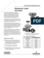 Series Elastomer Lined Butterfly Control Valve