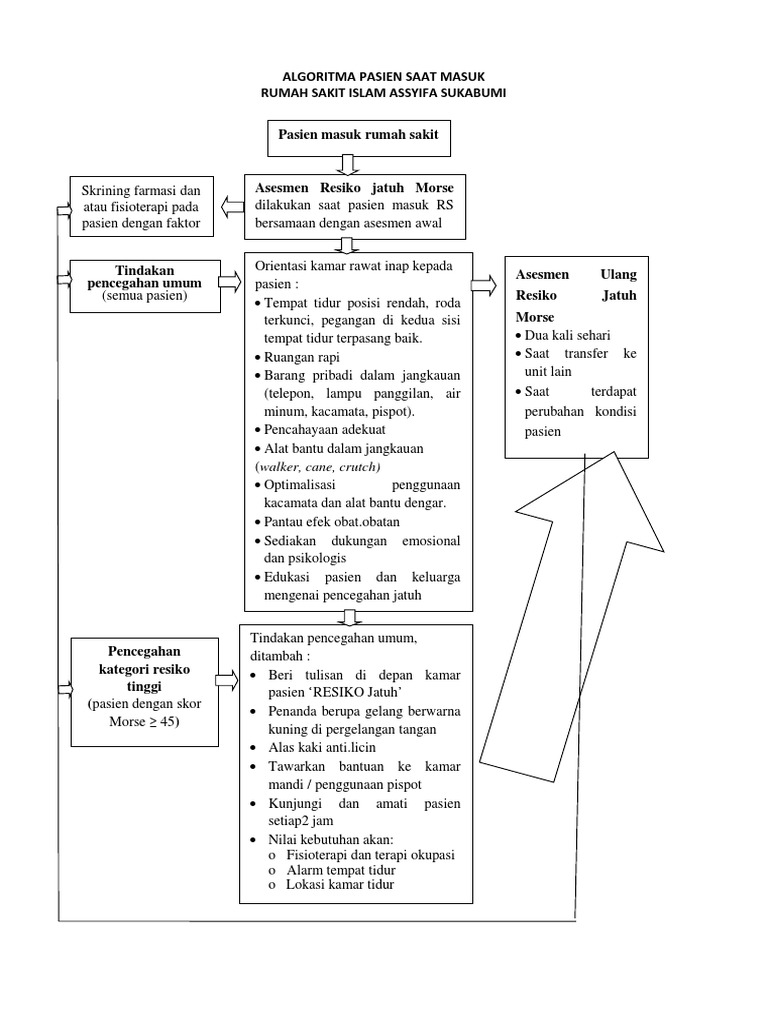 Algoritma Pasien Dan Form Asesmen Resiko Jatuh Pdf