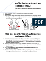 Uso Del Desfibrilador Automático Externo (DEA)