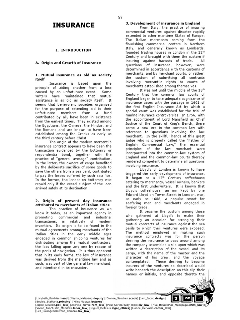 Insurance 323to396 Insurance Indemnity