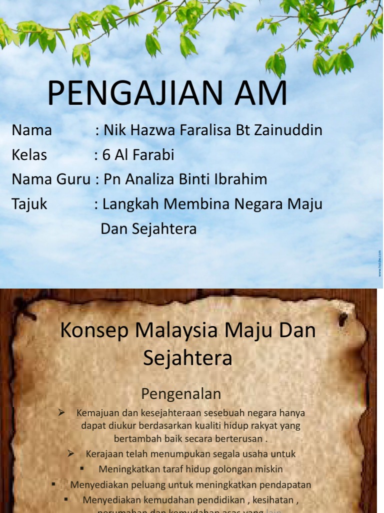 Konsep Malaysia Maju Dan Sejahtera 2 Pdf