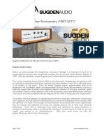 Sugden Audio 50-Year Anniversary (1967-2017)