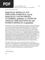 Barangay Sindalan v. CA G.R. No. 150640, March 22, 2007