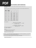 Contoh Soal Analisis Statistik Regresi Linier Berganda