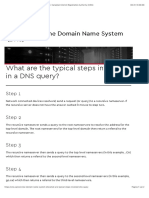 What are the typical steps involved in a DNS query?