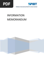 PIBT Information Memorandum PDF