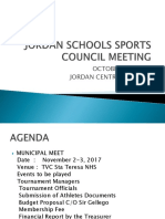 Jordan Schools Sports Council Meeting