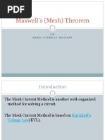 Maxwells Mesh Theorem