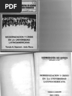 Modernización y crisisen la Universidad Latinoamericana - Vasconi