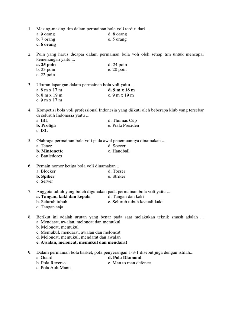 Soal Penjaskes Lempar Cakram Kelas 12 Guru Paud
