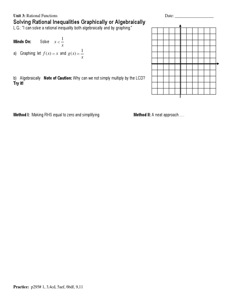 Lesson 6 - Solving Rational Inequalities | PDF | Teaching Methods ...