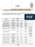 Edital de Julgamento Dos Pedidos de Isenção