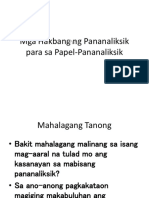 Mga Hakbang NG Pananaliksik para Sa Papel-Pananaliksik