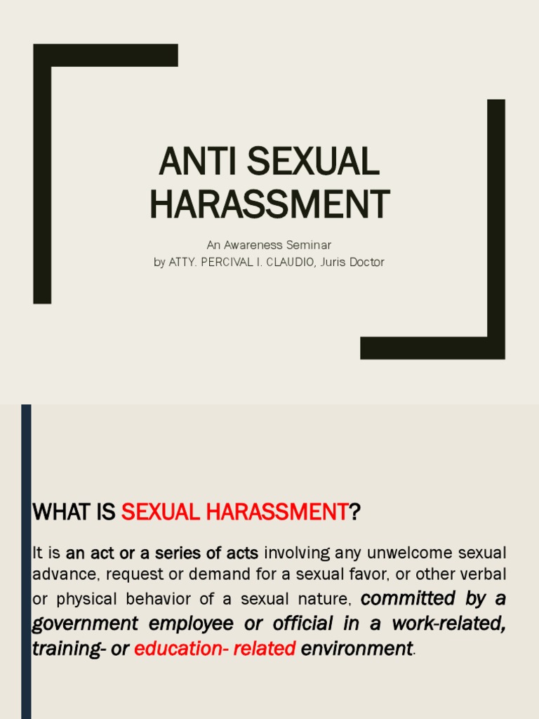Understanding Sexual Harassment Laws | PDF | Sexual Harassment | Harassment