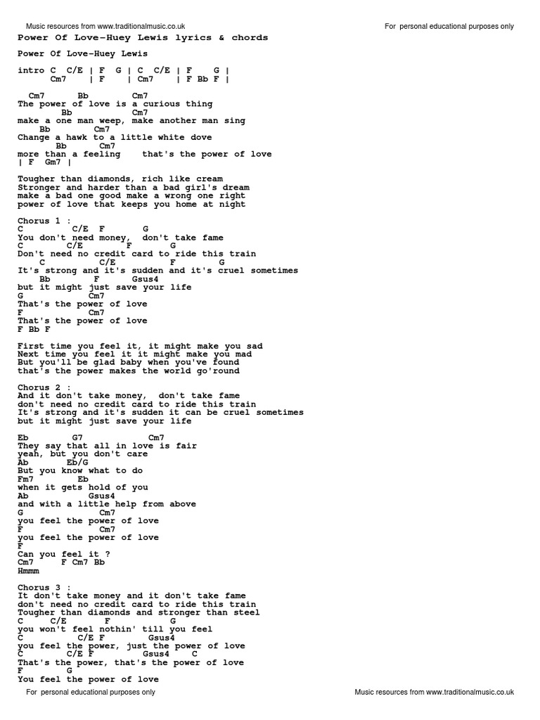 パワー オブラブ 歌詞