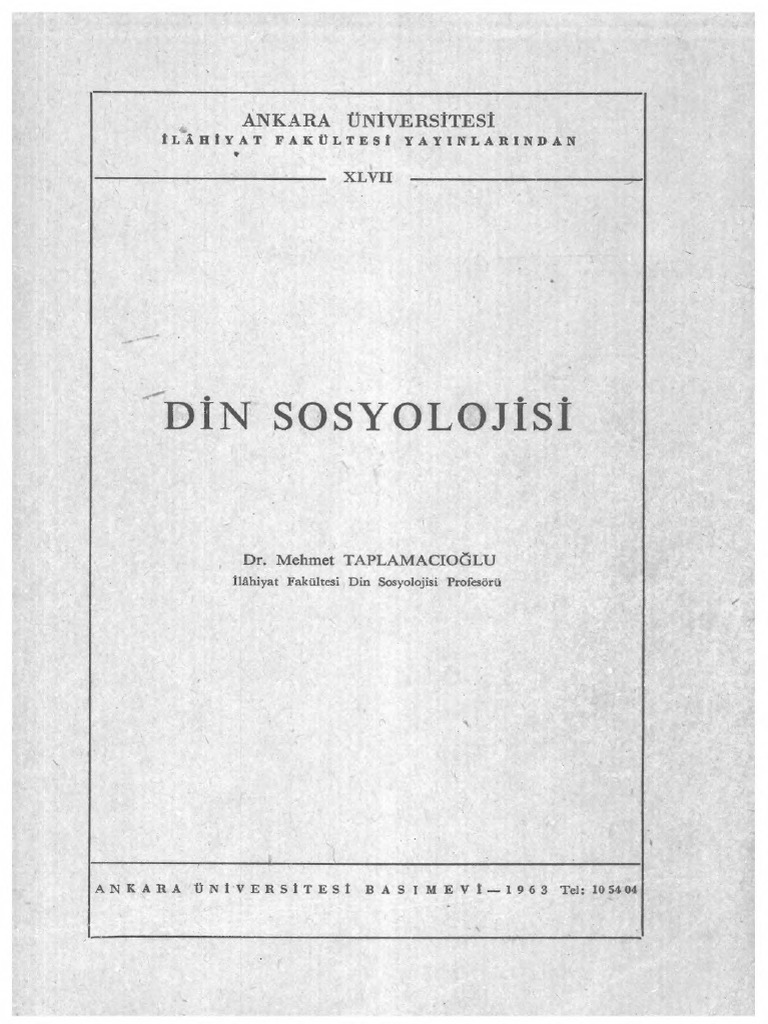 din sosoyolojisi pdf