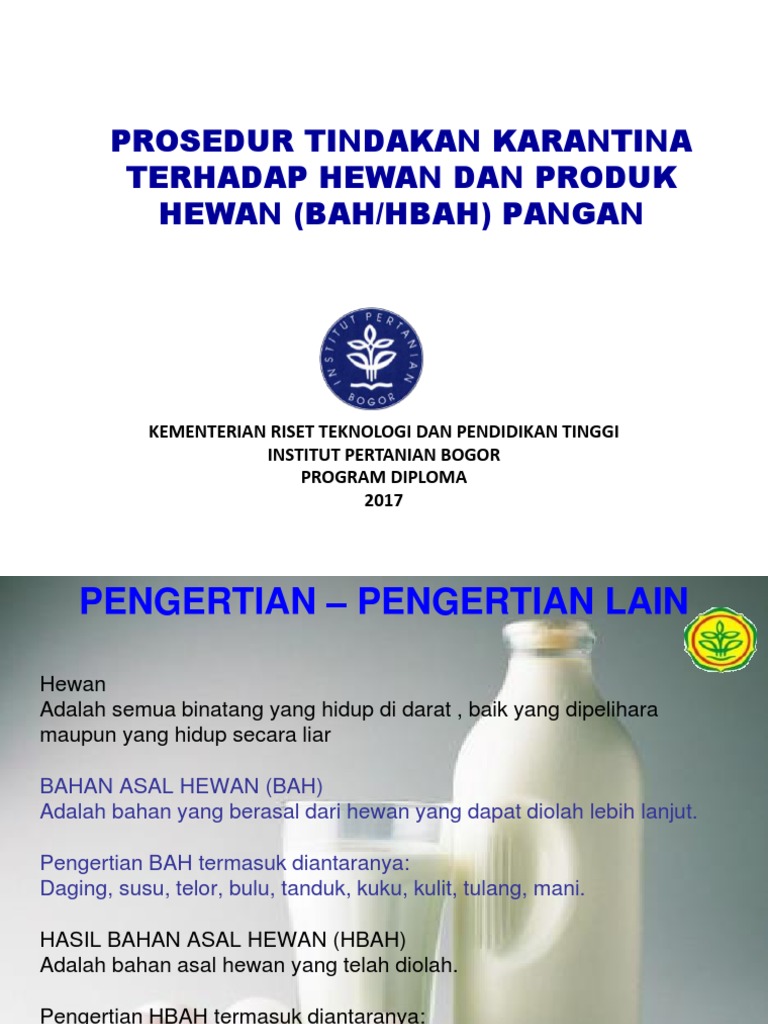 Tk Fisik Hewan Produk Hewan