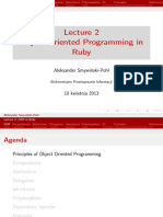 Object Oriented Programming in Ruby: Aleksander Smywiński-Pohl