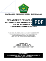 RPP Matematika XII MAN Bangkalan