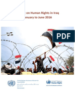 UNAMI OHCHR Report On Human Rights in Iraq Jan To June 2016 FINAL 20Nov2016.PDF Very Important