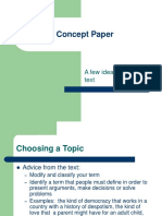 Concept Paper