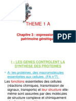 Chapitre No3 Expression Du Patrimoine Genetique 2013